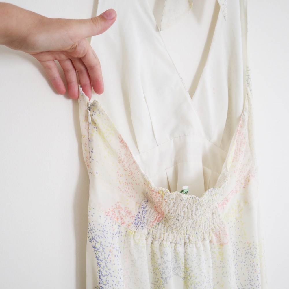 Madewell Eliot Silk Starburst Halter Maxi Dress - Picture 8 of 16